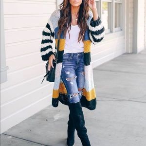 Striped Cardigan